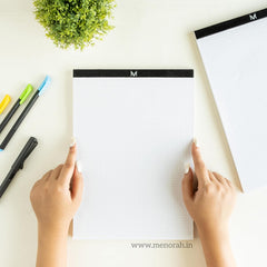 A4 Office Note Pad, Memo Book, 50 Sheets/100 Pages - Tear Off Squared/Squared Pages, Pack Of 2