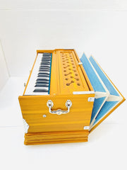 Musical Instrument Harmonium With Cover & Free Carry Bag For Beginners & Professionals - 39 Keys, 7 Stopper, Double Bellow, 3 1/4 Octave, Two Reeds (Bass- Male)