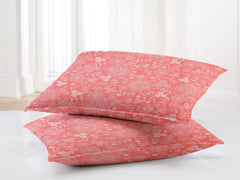 100% Cotton Feel Flat Double Bedsheets King Size With 2 Pillow Covers - 90 X 100 Inches, Pink | Double Bed Breathable & Wrinkle Free-Ultra Soft 180 TC Super Soft