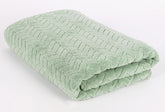 Maxoshine Microfiber Bath Towels 310gsm Large Size-Super Soft Coral Fleece Bathing Towel With Hook Quick Dry Super Absorbent-Bath Towel For Men & Women (Green)