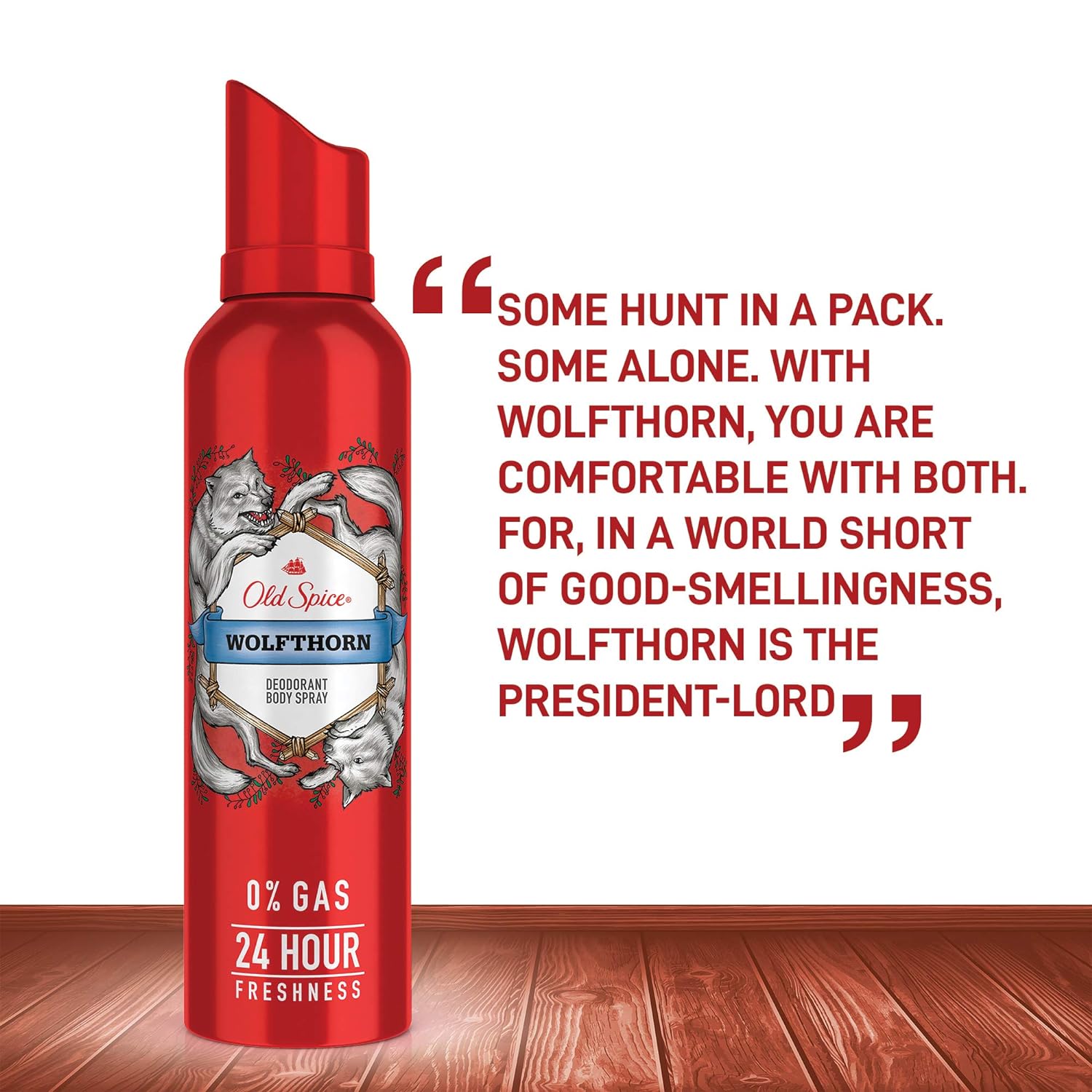 Old Spice Combo Of 2 Wolfthorn No Gas Deodorant Body Spray Perfume For Men 140ml Each 4.7 Fl.oz. Old Spice Combo Of 2 Wolfthorn No Gas Deodorant Body Spray Perfume For Men 140ml Each 4.7 Fl.oz.