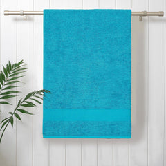 Mytrident 100% Cotton Bath Towels 450 Gsm | Towels For Bath Small Size Trident Bath Towel - Soft & Absorbent (Teal)