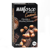 Manforce Cocktail Chocolate & Hazelnut Dotted & Flavoured Condoms For Men | 10 Pcs | Extra Dotted |