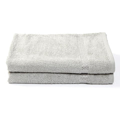 Akiko Home 100% Cotton Trident Series Bath Towels | Premium, Soft, Absorbent, Quick Dry & Durable, Large Size Towel For Men & Women 400 Gsm, Pack Of 2 (Grey)