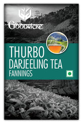 Goodricke Thurbo Fanning Darjeeling Tea - 250gm, 8.8 Ounce | Premium Black Tea With Long Lasting Taste & Aroma - 100% Pure & Original Loose Leaves Chai | Single Estate Whole Leaf Tea - Low Caffeine