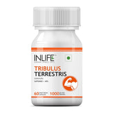 Inlife Tribulus Terrestris For Men Gokshura With Saponins 40%, 1000mg, Herb Traditionally Used In Ayurvedic Practices To Support Men's Health | 60 Veg Capsules 50gm 0.1lbs