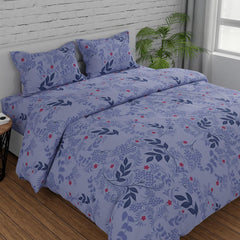 King Size For Double Bedsheet 2 Pillow Covers - 108 X 108 Inches, Light Purple | Soft & Durable For Everyday Use - All Season Comfort