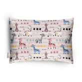 Premium Baby Pillow For Kids, Super Soft Cotton Kids Cushion - 12 X 18 Inches | For 5 Years Old Kids, Cartoon Prints - Colorful Giraffe | Bed Pillow, Washable, Easy To Care - Pillow 11