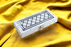 Wood Decorative And Attractive Box Cash Box, Shagun Jewellery Money Envelop Wedding, Gift Bangel Pack Of 1, Colour - Silver