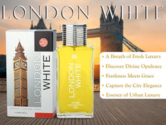 JD International London White Apparel Unisex Perfume With Long Lasting Fragrance - 100ml, 3.4 Fl.oz. | Perfume For Women