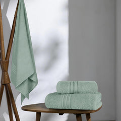 Boutiquo 100% Cotton Bath, Hand & Face Towel 900 Gsm | Eco-Friendly Towels For Men & Women, Ultra Soft & Highly Absorbent - Jade (Pack Of 3)