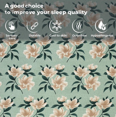 Microfiber Single Bedsheet Set With 1 Pillow Covers (60 X 90 Inches) Sea Green | Durable & Long-Lasting | 144 Thread Count | Wrinkle Free