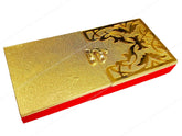 Decorative & Attractive Box Cash Box, Shagun Box, Jewellery Box, Money Box Envelop Wedding, Gift Box, Bangel Box Pack Of 1PC, Golden Front