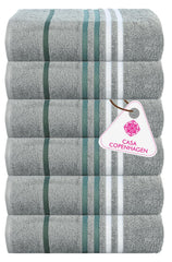 Casa Copenhagen Egyptian Cotton Ecstatic Hand Towel 740 Gsm (Pine Grey)- 6 Pcs