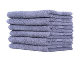 Rushant 100% Combed Cotton Hand Towels 900 Gsm | Ultra Soft, Quick Dry & Super Absorbent For Home, Gym & Travel (Grey) - Set Of 6