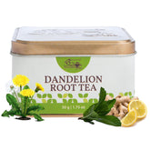 The Indian Chai Dandelion Root Tea For Detox - 50gm Tin, 1.7 Ounce | Improves Kidney Function & Digestive Health - Caffeine Free Super-Herb Loose Leaves
