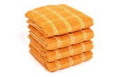 Texstyle 100% Cotton Kitchen Multipurpose Towel 600gsm | Kitchen Cleaning & Quick Drying Of Plates & Glasses, High Absorbency Towel - Pack Of 4 (Mustard)