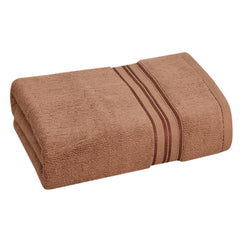 Cotton Bolls Textiles 100% Cotton Bath Towel 600 Gsm | Super Soft & Absorbent Quick-Dry Bath Towel Textured & Durable Cotton Towel (Coffee)