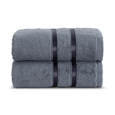 Spread Spain 100% Cotton Hand Towel 600 Gsm | Soft, Fluffy, Super Absorbent & Quick Dry Towels For Pool, Spa & Gym (Charcoal Grey New) -Set Of 2