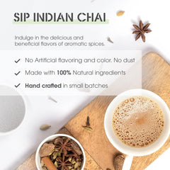 Teabox Fresh & Strong Assam Masala Chai Tea - 250gm, 8.8 Ounce | Strong Assam CTC Enriched With Cardamom, Cinnamon, Clove, Ginger, Black Pepper - Caffeine Free