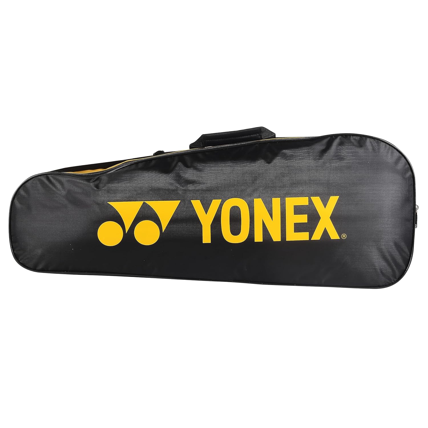 Yonex Badminton Kitbag BT5, 2 Zipper Compartment For Storage Of 3 Rackets & Clothes | Material - Nylon, Colour - Black / Yellow Yonex Badminton Kitbag BT5, 2 Zipper Compartment For Storage Of 3 Rackets & Clothes | Material - Nylon, Colour - Black / Yellow