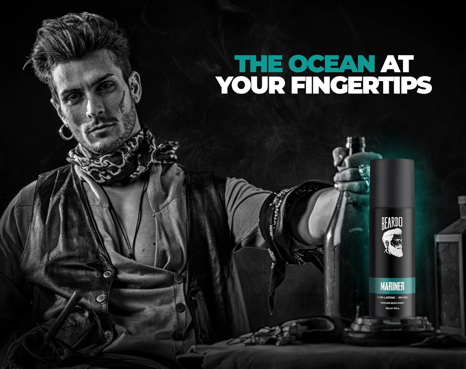 Beardo Mariner Capt Jack Long Lasting Perfume Body Spray 240ml 8.1 Fl.oz. Pack Of 2 | Best Gift For Men Beardo Mariner Capt Jack Long Lasting Perfume Body Spray 240ml 8.1 Fl.oz. Pack Of 2 | Best Gift For Men