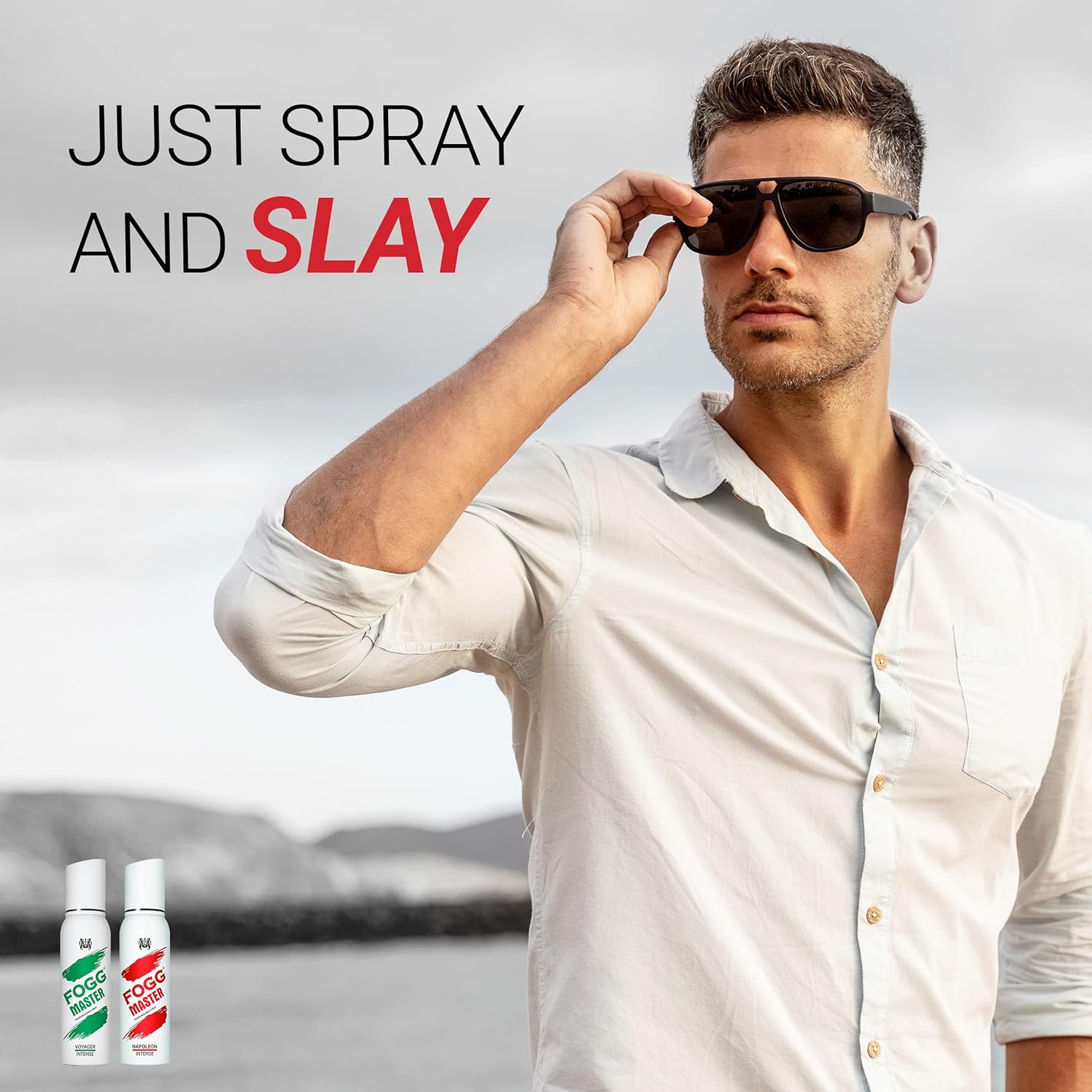 Fogg Master Napoleon & Voyager Intense No Gas Deodorant For Men | Long-lasting Perfume Body Spray 120ml Each 4 Fl.oz. Fogg Master Napoleon & Voyager Intense No Gas Deodorant For Men | Long-lasting Perfume Body Spray 120ml Each 4 Fl.oz.