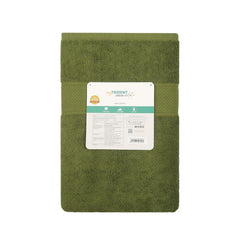 Trident 100% Cotton Towels For Bath Large Size Soft & Absorbent 450 Gsm | Urban Comfort (Olive)