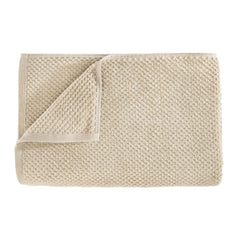 Spaces 100% Cotton Bath Towel 500 Gsm | Quick Dry Nano Spun Special Texture Bath Towels (Light Brown)