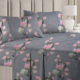 Pure Cotton Double Bed Bedsheets With 2 Pillow Covers - 90 X 90 Inches, Grey | Ideal For House - Bedroom, Guest Room, Perfect Gift For Festivals