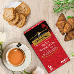 Twinings English Breakfast Tea - 100 Enveloped Teabags | English Classic Range Premium Black Tea - Medium Strength, Rich Flavor, High Caffeine