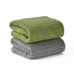Urbanleaf Stripe Microfiber Hand Towels 170 Gsm | Gym & Workout Towels Pack Of 2 (Multicolor 6)
