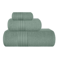 Boutiquo 100% Cotton Bath, Hand & Face Towel 900 Gsm | Eco-Friendly Towels For Men & Women, Ultra Soft & Highly Absorbent - Jade (Pack Of 3)