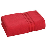 Cotton Bolls Textiles 100% Cotton Bath Towel 600 Gsm | Super Soft & Absorbent Quick-Dry Bath Towel Textured & Durable Cotton Towel (Classic Red)