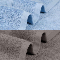 Mytrident Soft Comfort Air Rich 100% Cotton Bath Towel 1000 Gsm | Highly Absorbent Towels For Men & Women Bath Towel (Charcoal & Allure) - 2 Pcs