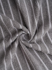 Welspun 100% Cotton Large 250 Gsm Dobby Solid 2-In-1 Bath Towel (Gunmetal Grey)