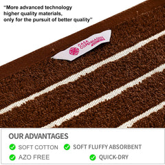 Casa Copenhagen Egyptian Cotton Ecstatic 1 Pcs Large Bath Towel 500 Gsm (Brown)