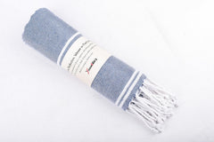 Yaanthiv'S Premium Turkish Cotton Bath Towels 300 Gsm | Eco Luxury Range Of Towels Washable & Quick Dry, Light Weight Bath Towels (Pack Of 3) - Marine Blue