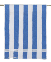 Kuber Industries Cotton Lining Design Soft Cotton Bath Towel 1600 Gsm - Brown & Blue (Pack Of 4)