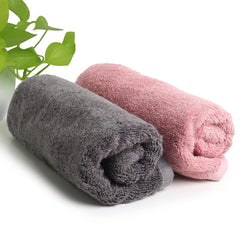 Heelium Bamboo Hand Towel 600 Gsm | Ultra Absorbent & Anti-Bacterial | 3x Softer Than Cotton Towels | Pack Of 2 - (Peach & Grey)