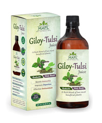 Mapl Giloy Tulsi Juice Fresh Tulsi & Neem Grown Giloy To Support Immune Health, Improves Glow & Complexion Of The Skin | 500ml 1.1lbs