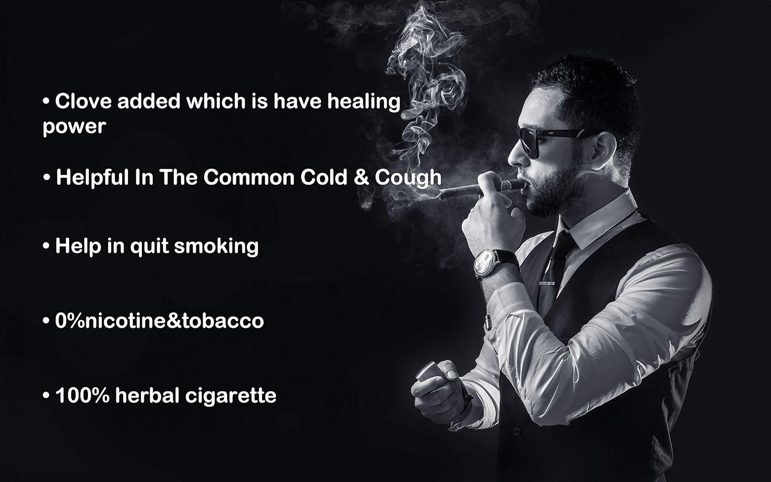 Royal Swag Ayurvedic Cigarette 20 Unit Pack Combo Clove & Mint Flavour Nicotine Free & Tobacco Free Royal Swag Ayurvedic Cigarette 20 Unit Pack Combo Clove & Mint Flavour Nicotine Free & Tobacco Free