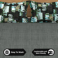 Bedsheets For Double Bed With 2 Pillow Covers - 88 X 100 Inches, Olive Green | Ideal For Home Decor, Guest Home, Hotel