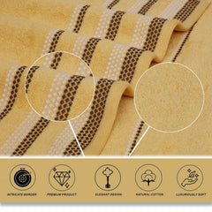 Liberty Towels Zero Twist Cotton Bath Towel 450 Gsm | Ultra Soft, Everyday Luxury Bath Towel (Yellow)