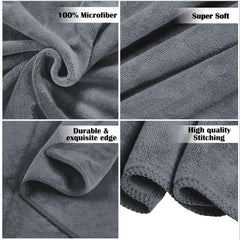Sassoon Venir Microfiber Bath Towel 450 Gsm | Ultra Soft Material, Towel Large Size For Women (Stormdust)