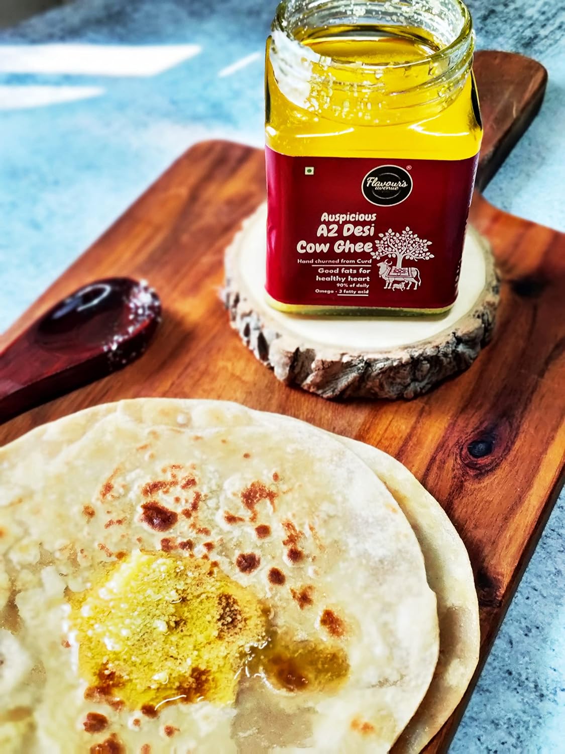 Natural Auspicious A2 Desi Cow Ghee By Flavours Avenue | Vedic Bilona Method Grass-Fed, Cultured Healthy Pure Desi Cow Ghee | (200ml) 6.7 Ounce | Jar Pack Natural Auspicious A2 Desi Cow Ghee By Flavours Avenue | Vedic Bilona Method Grass-Fed, Cultured Healthy Pure Desi Cow Ghee | (200ml) 6.7 Ounce | Jar Pack