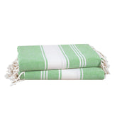 Lane Linen Turkish Beach Towels 699 Gsm | Extra Large Beach Towel, Pre-Washed For Soft Feel, Oversized Sand Free Quick-Dry Pool Towel- Jade Green (2 Pack)