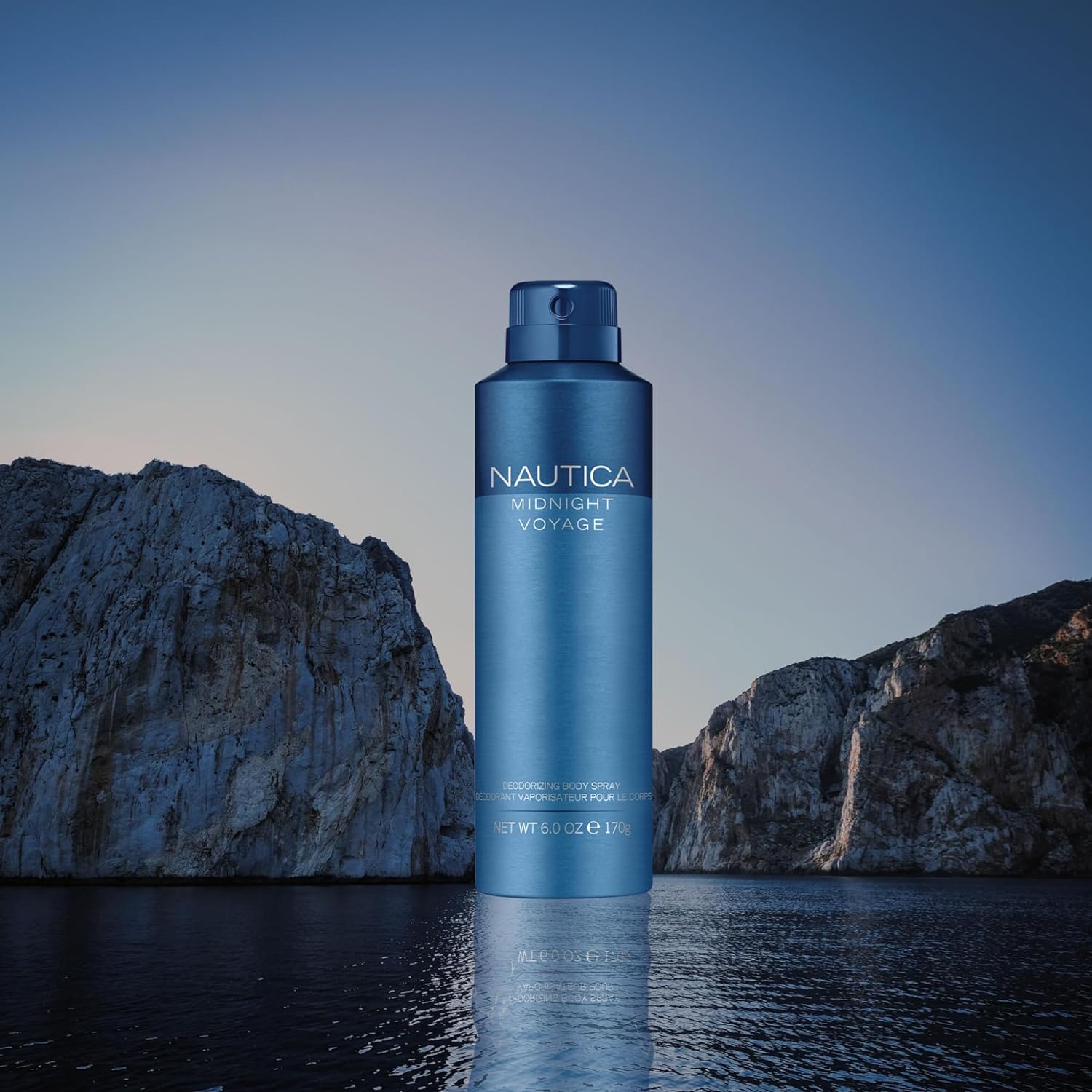 Nautica Midnight Voyage Deodorizing Body Spray 170gm 6.0 Oz. Men Fragrance | Long Lasting Nautica Midnight Voyage Deodorizing Body Spray 170gm 6.0 Oz. Men Fragrance | Long Lasting