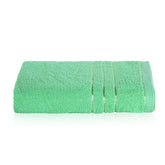 Kuber Industries Bath Towel 450 Gsm | Towel For Bath, Gym, Travel & Beach | Plain Lining (Green)