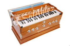 Musical Instrument Harmonium Free Bag - 7 Stopper, 39 Keys, Double Bellow, Two Reeds (Base- Male), 3 1/4 Octave | Tuning 440 Standard Pitch - Hard Key Sound